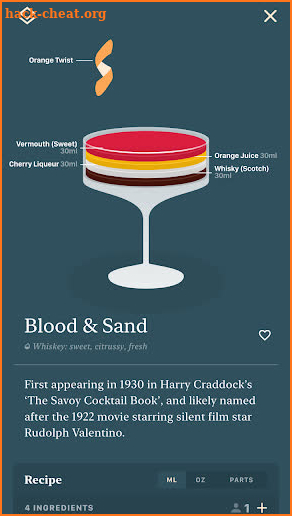Coupe - cocktail recipes screenshot