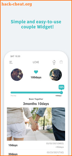 Couple Widget : Love Countdown screenshot