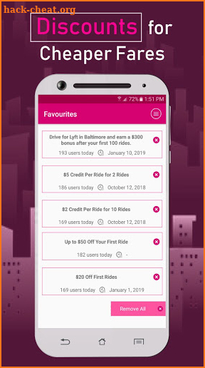 Coupon Codes for Lyft screenshot