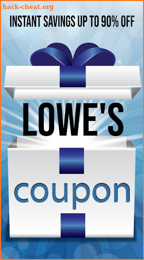 Coupon for Lowe’s screenshot