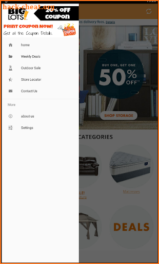 Coupons  Big lots screenshot