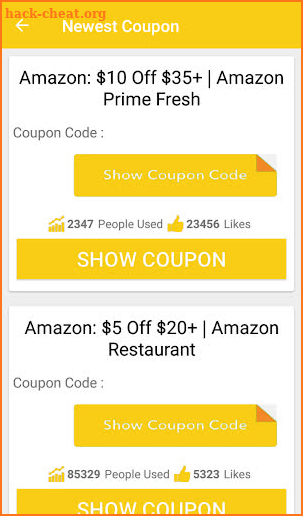 Coupons for Amazon & Promo codes screenshot