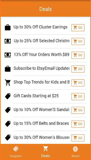 Coupons for Etsy screenshot