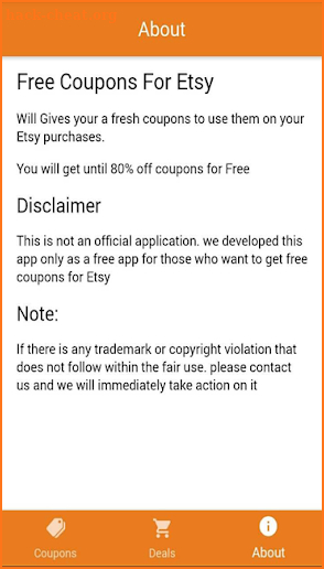 Coupons for Etsy screenshot