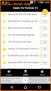 Coupons For Forever 21 screenshot