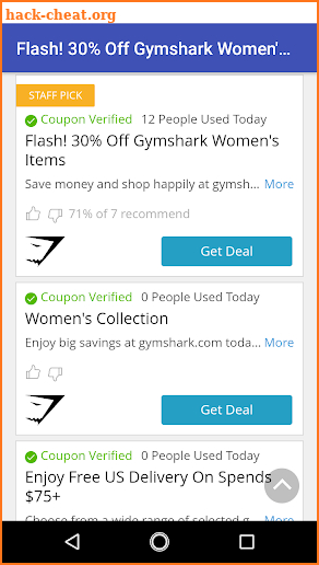 Coupons for Gymshark screenshot