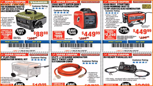 Coupons for Harbor Freight Tools deals screenshot