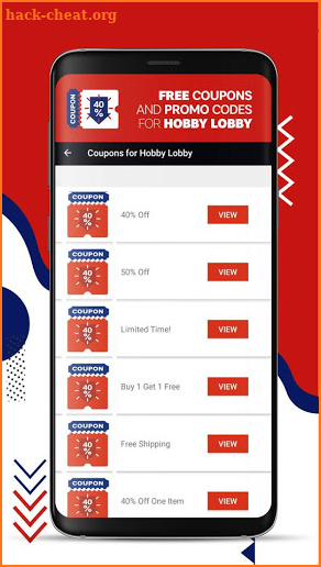 Coupons for Hobby Lobby Discounts Promo Codes screenshot