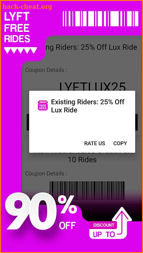 Coupons for Lyft 🚕 Free Rides screenshot