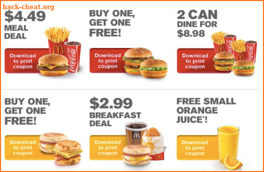 Coupons For McDonald's screenshot