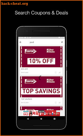 Coupons for Uber, discount promo codes by Couponat screenshot