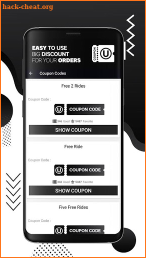 Coupons for Uber Discounts Promo Codes screenshot