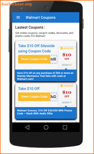 Coupons walmart screenshot