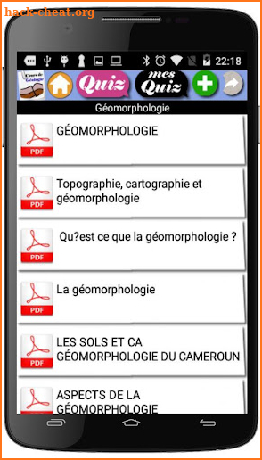 Cours de Géologie screenshot