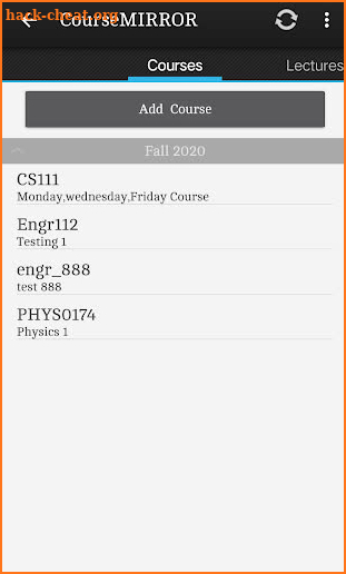 CourseMIRROR v2 screenshot
