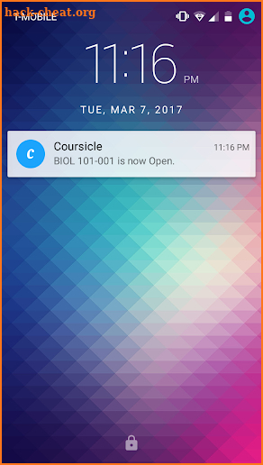 Coursicle screenshot