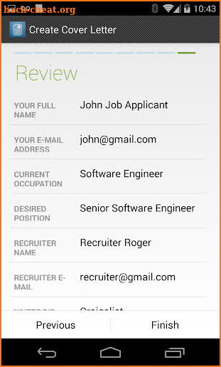 Cover Letter Maker screenshot