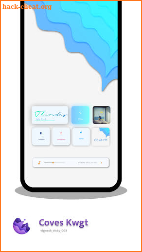 Coves KWGT - Neumorphism inspired widgets screenshot