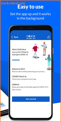 COVID Alert NJ screenshot
