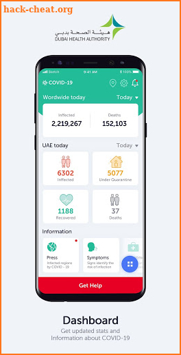 COVID19 - DXB Smart App screenshot