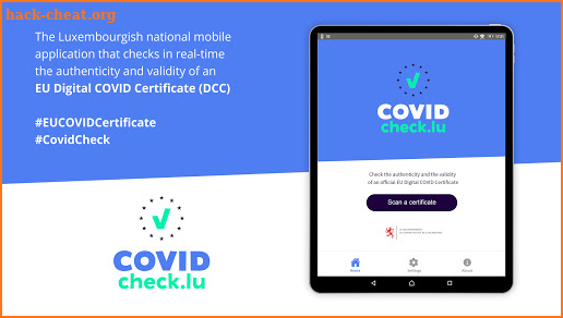 CovidCheck.lu screenshot