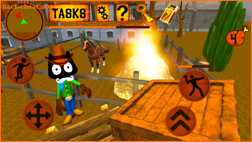 Cowboy Cat Neighbor Escape screenshot