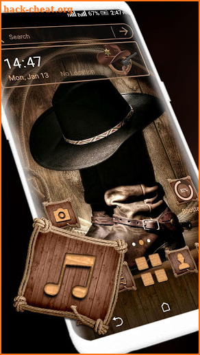 Cowboy Style Launcher Theme screenshot