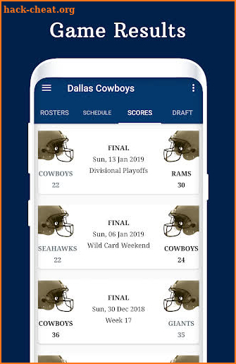 Cowboys - Football Live Score & Schedule screenshot