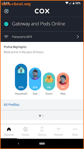 Cox Panoramic Wifi screenshot