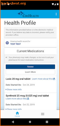 CoxHealthNow screenshot