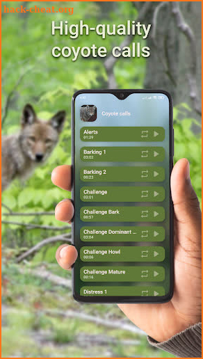 Coyote hunting calls screenshot