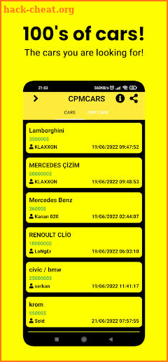 CPMCARS screenshot