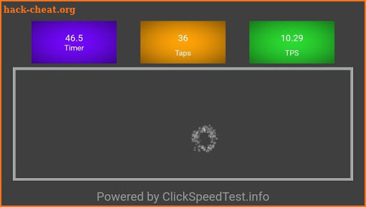 CPS Click Speed Test screenshot