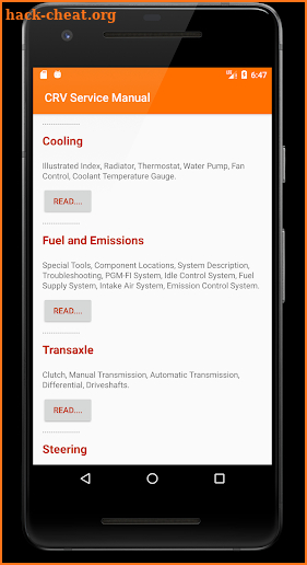 CR-V Service Manual screenshot