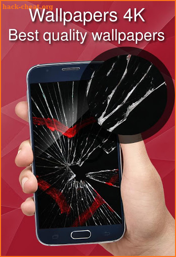 Cracked screen screenshot