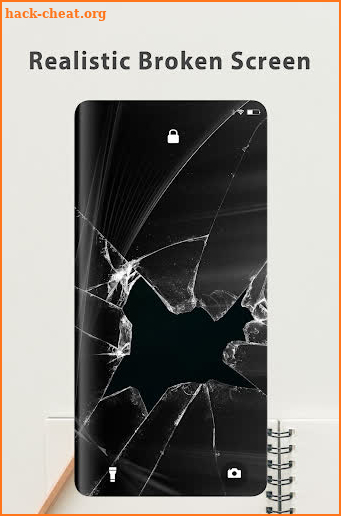 Cracked Screen Wallpaper | Prank Screen Background screenshot