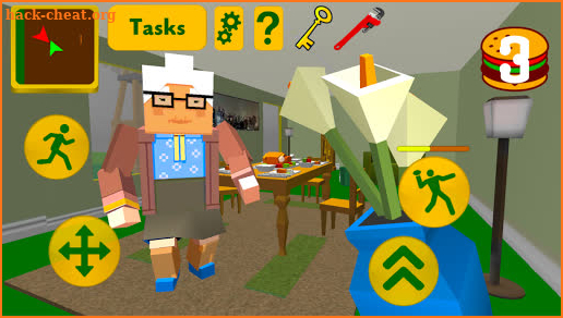 Craft Granny. Blocky Neighbor Escape 3D screenshot