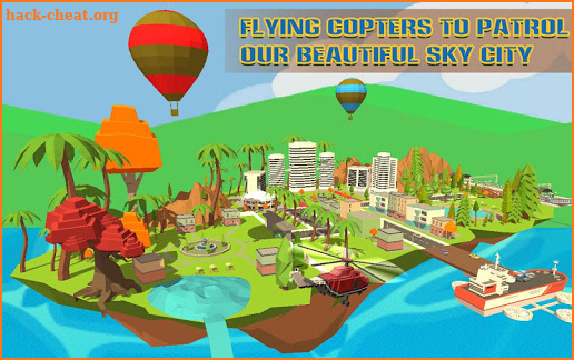 Craft Helicopter Blocky City Sky Rescue screenshot