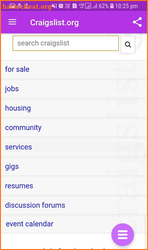 Craigslist.org screenshot