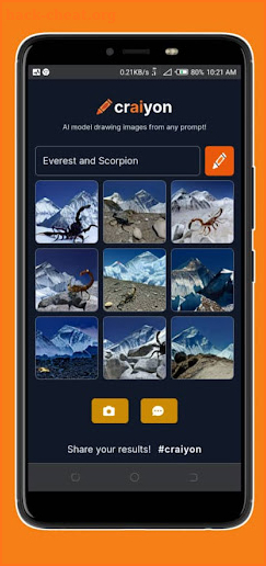 Craiyon App screenshot