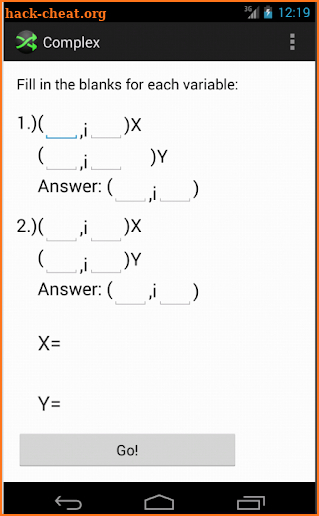 Cramer's Rule screenshot