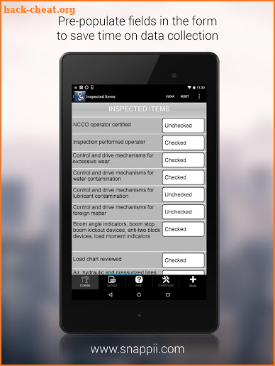 Crane Inspection App screenshot