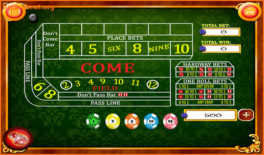 Craps screenshot