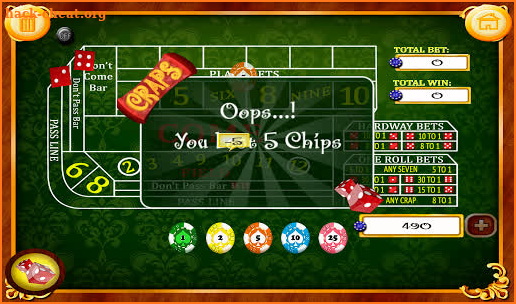 Craps screenshot