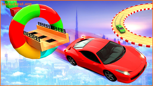 Crazy Car Sky Stunts Impossible Tracks Car Racing screenshot