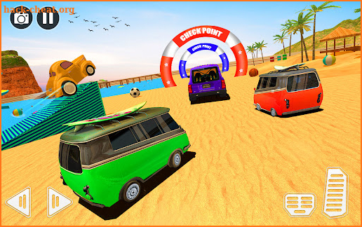 Crazy Car Water Surfing Games screenshot