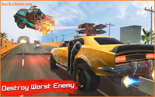 Crazy Death Car Race Shooting Games screenshot