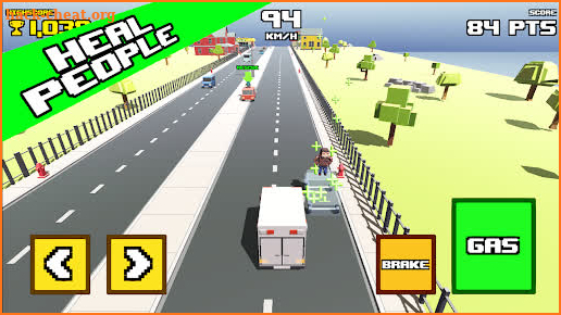 Crazy Road: Ambulance screenshot