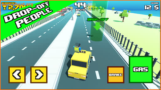 Crazy Road: Taxi Madness screenshot