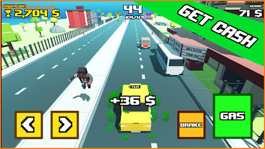 Crazy Road: Taxi Madness screenshot